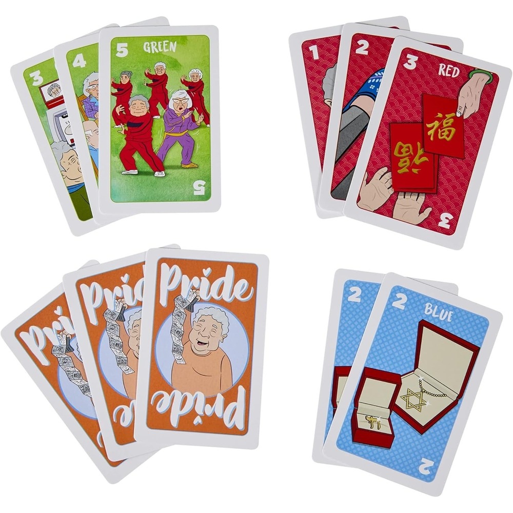 Hasbro Not Your Ma's Jong – Fast Card Game for 3–4 Players, Fun Twist on Mahjong - Picture 10 of 11